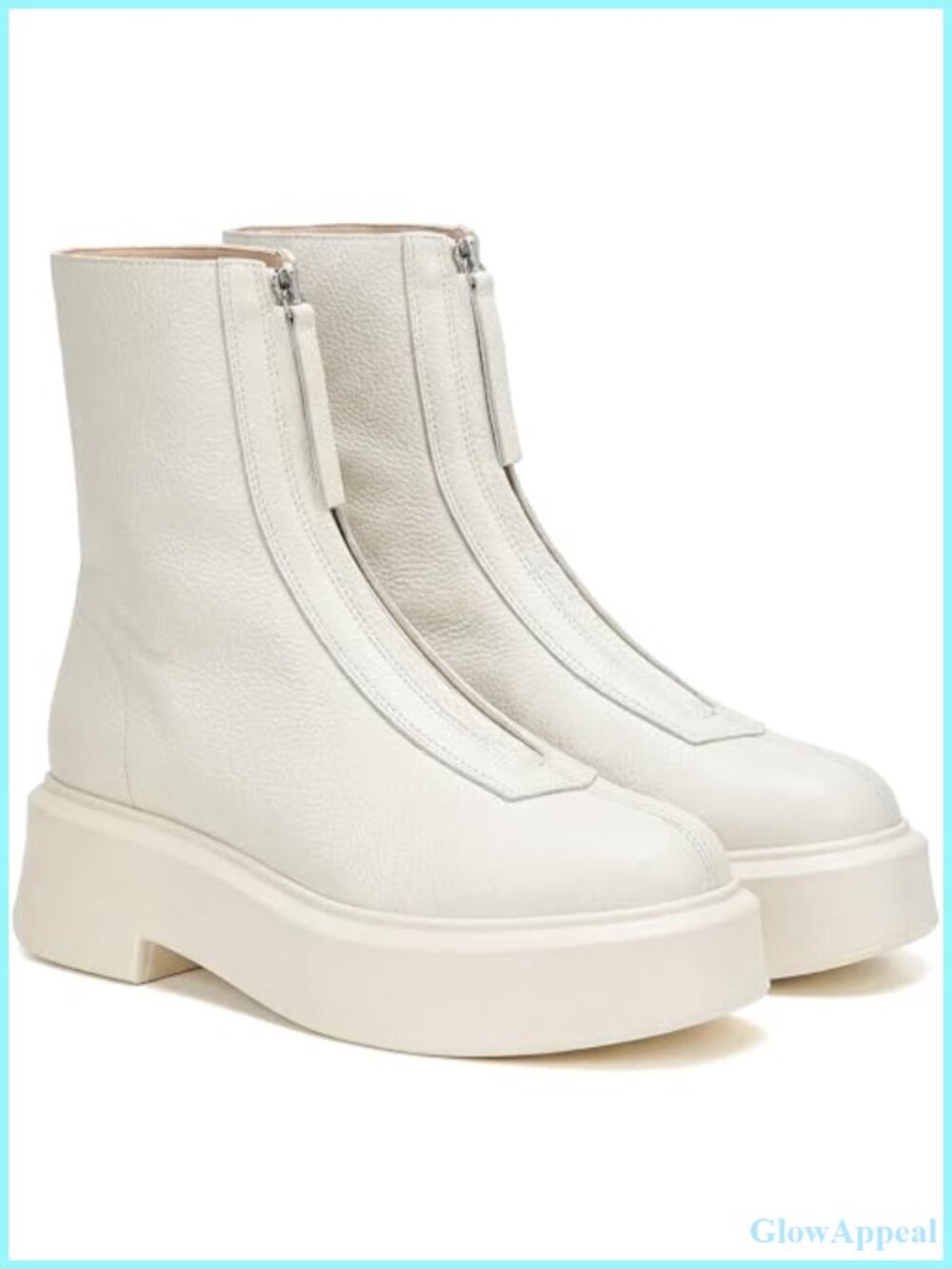 Women's Platform Ankle Boots Chunky Zip-Front Combat Suede Booties